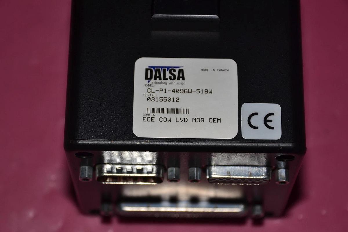 Used DALSA Digital CCD line scan camera CL-P1-4096W-518W with NIKON 50mm 4449362