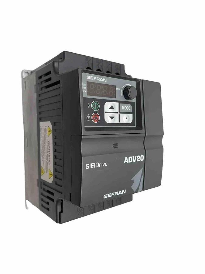 Used Gefran SIEIDrive ADV20-2037-KXX-4F Inverter Drive 3ph 380-480V 6.8kva 5hp