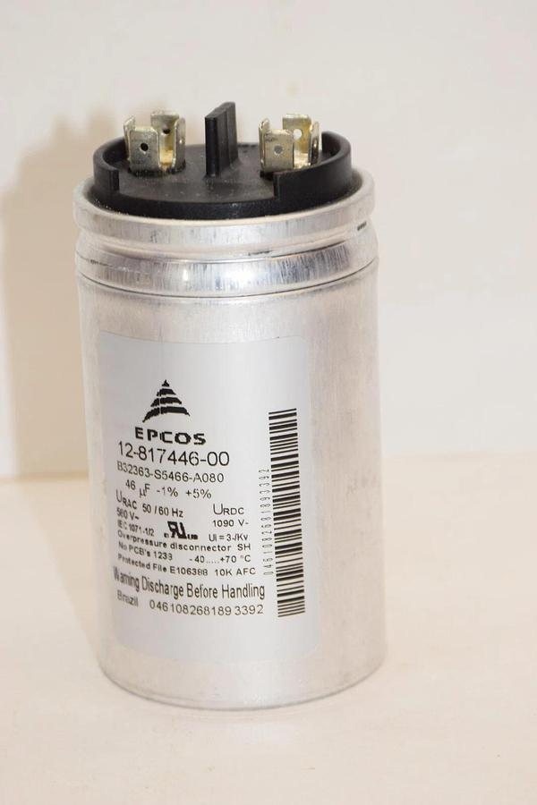 Used EPCOS 12-817446-00 B32363-S5466-A080 46uF -1% +5% 50/60Hz Capacitor
