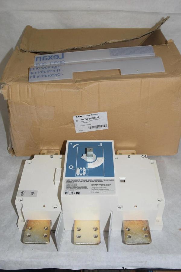 (New) Eaton YC362US800 R9G3800U / C362US800 800amp 3pole G frame rotary switch