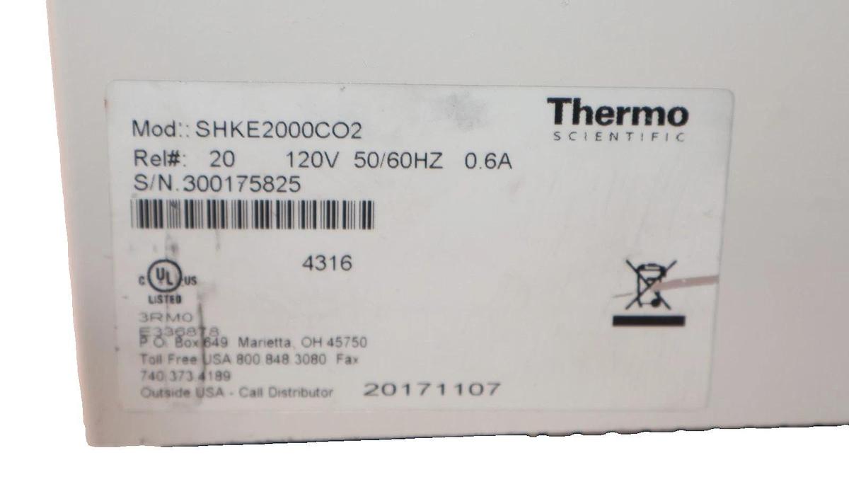 Used THERMO SCIENTIFIC MAXQ 2000 CO2 RESISTANT DIGITAL SHAKER SHKE2000CO2