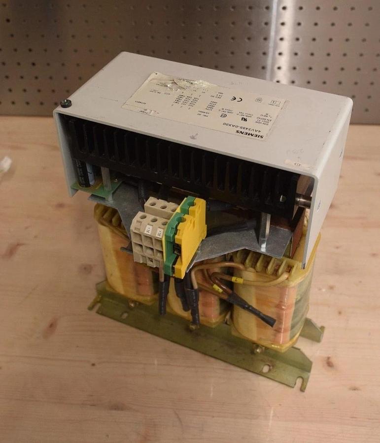 Used SIEMENS AC to DC TRANSFORMER 4AV3495-0AX00, 575V 50/60HZ 24VDC, 480V 460V 40A