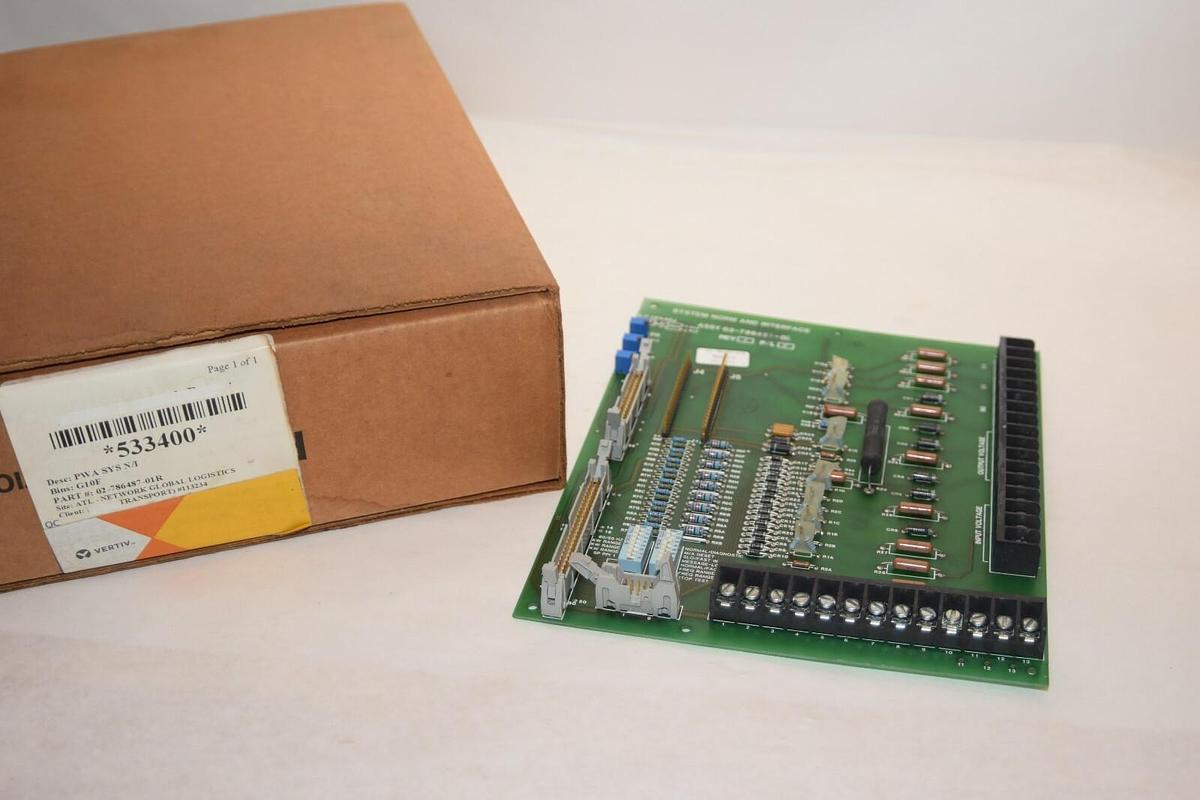 (NEW EMERSON / LIEBERT 02-786487-01 02-78648701R System Norm & Interface Board