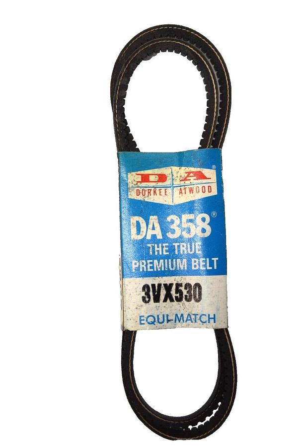 (NEW) DURKEE ATWOOD DA 358 , 3VX530 Equi-Match Cogged V-Belt USA