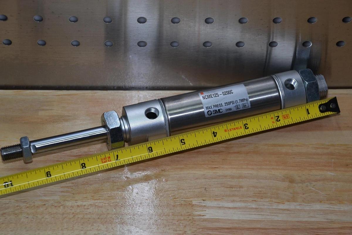 SMC DUAL ACTING AIR PNEUMATIC CYLINDER 2" stroke NCME125-0200C NCME1250200C  NEW