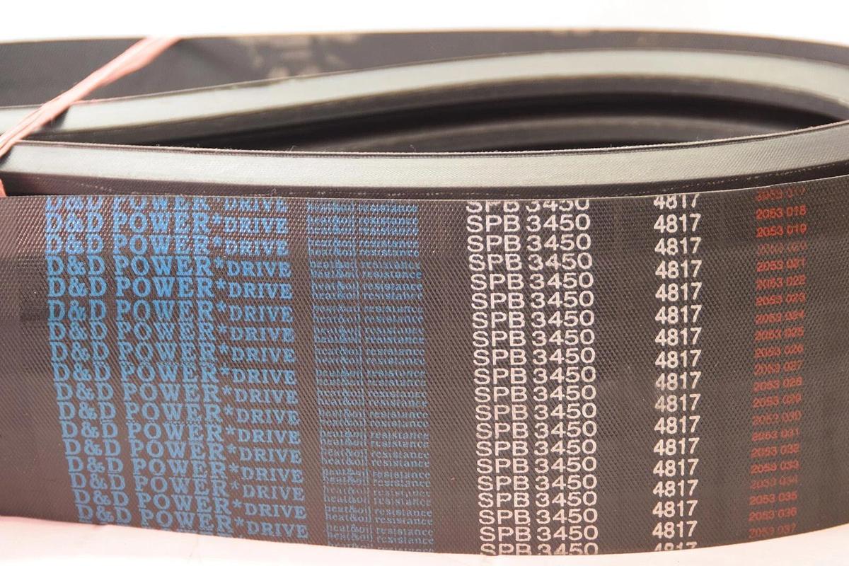 D&D POWER DRIVE 6-SPB3450 6/SPB3450 SPB3450/06 SPB3450/6 6 Rib Banded V-Belt NEW