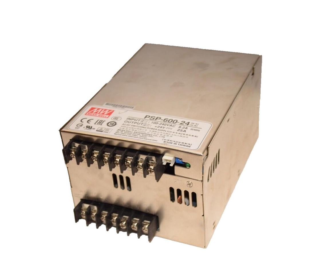 Used MEAN WELL PSP-600-24 , PSP60024 100-240Vac Power Supply