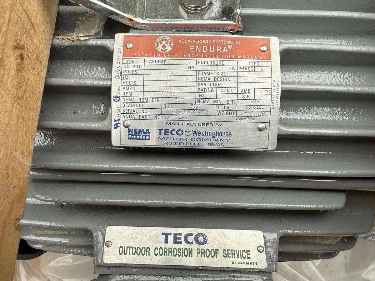 Aqua-Aerobic ENDURA TECO Motor AEUH8R 40hp 7.5kW 3ph 4p 230/460v TEFC (NEW)