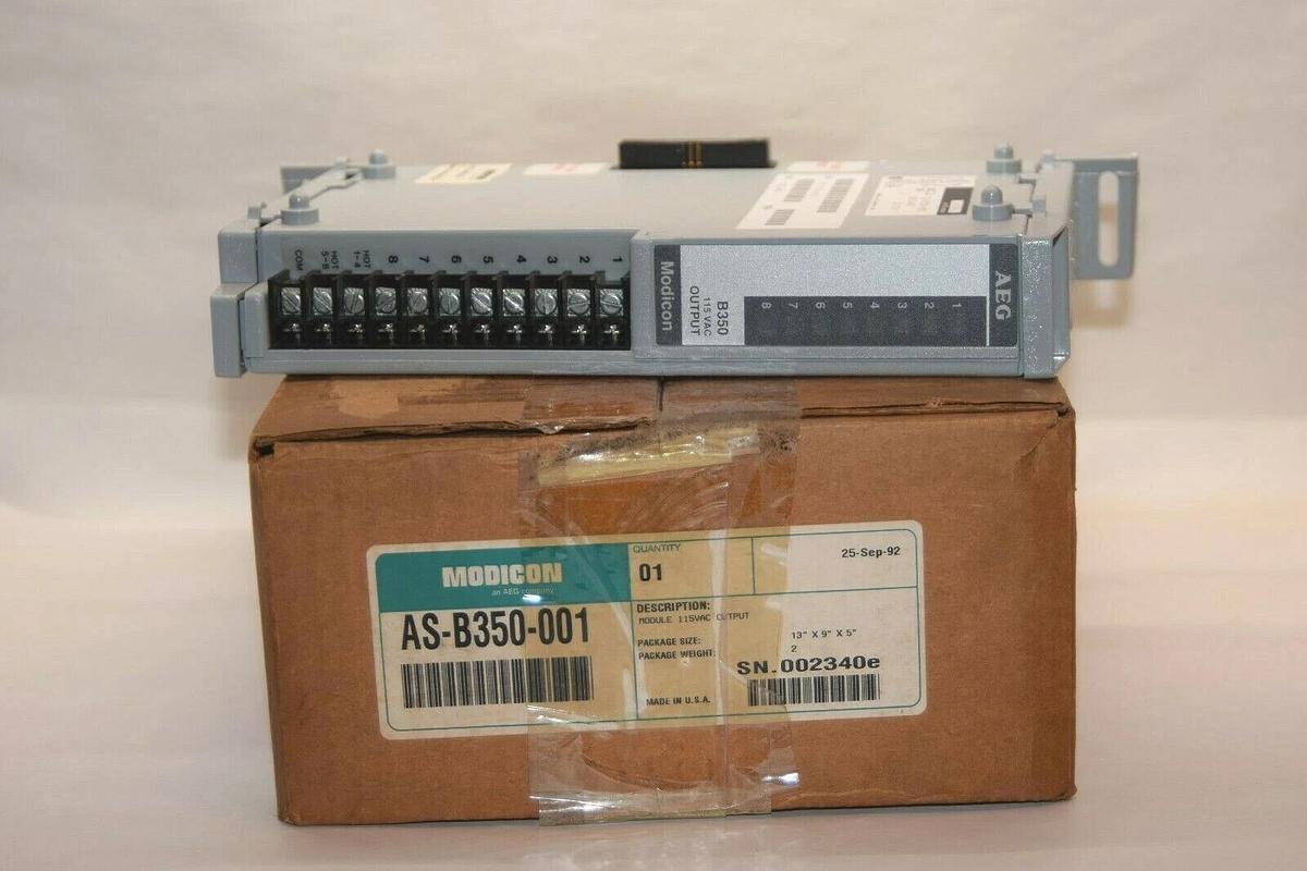 (NEW) MODICON AS-B350-001 ASB350001 115Vac Output Module