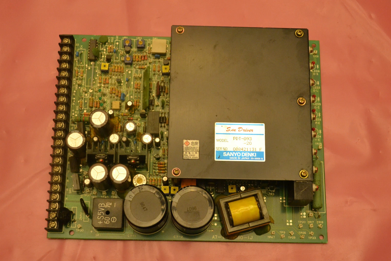 Used SANYO DENKI CIRCUIT BOARD CARD PDT-093-20 PDT09320  PDT 093 20