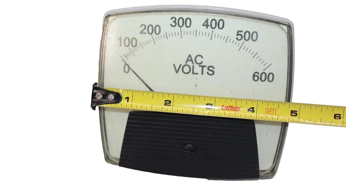 Used Yokogawa Panel Meter 0-600Vac 250444PZSJ , 250-444-PZSJ , Vintage