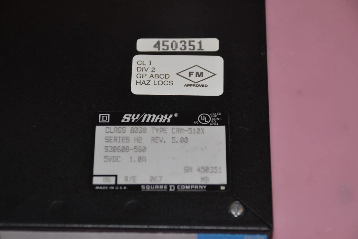 Used Square D Sy/Max Symax Sy/Net Network Interface 8030 CRM-510X CRM-510 H2 Rev 5
