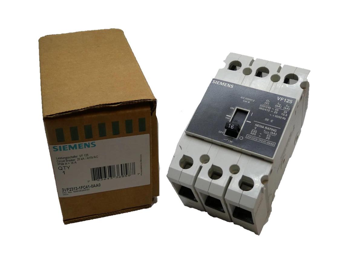 Used Siemens 3VF2313-1FC41-0AA0 16 Amp VF125 Circuit Breaker 415V 16A 3-Pole 16A NEW