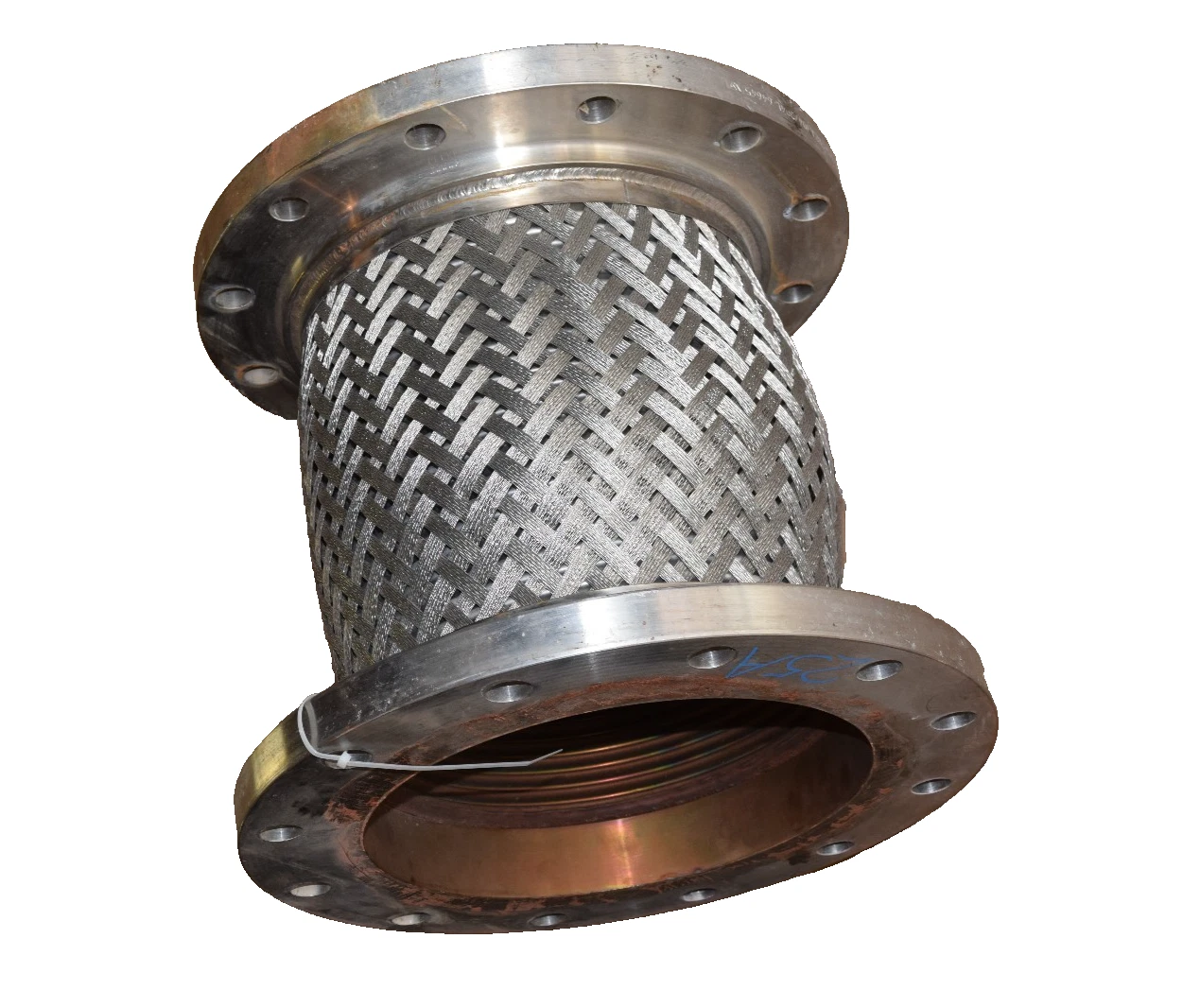Used Expansion Joint Fitting Flex Pipe 12" X 19" 304 Stainless Steel SS