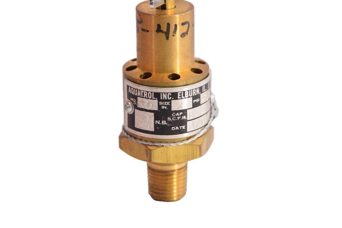 Aquatrol 130 1/4"NPT 200psi Cap Scfm 86 UV nb Safety Relief Valve (New)