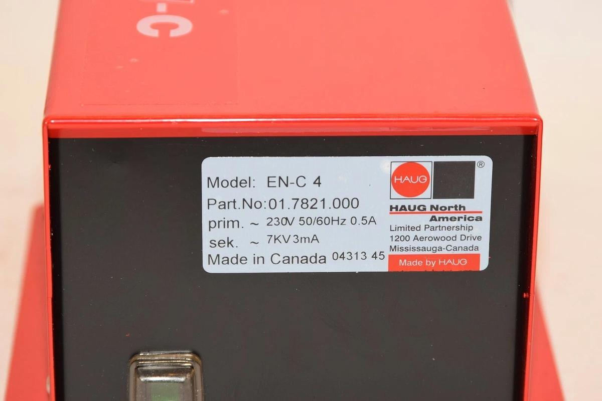 (NEW) HAUG EN-C 4 01.7821.000 230V 50/60Hz 0.5A Power Supply