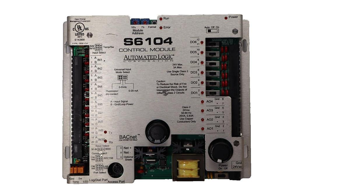 Used Automated Logic Corp. S6104 Control Module