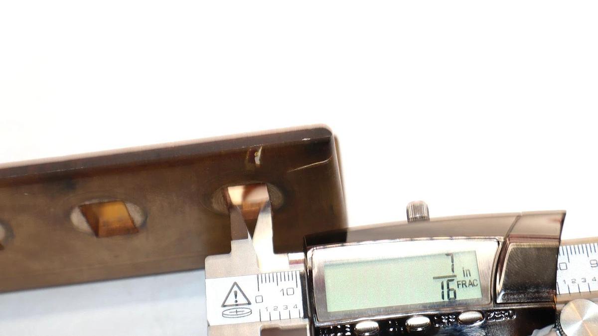 Used 5" x 2-1/2" x 1/4" Copper L Buss Bar Buss Plate