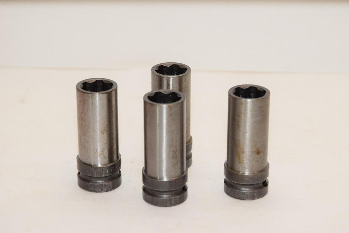 (NEW - Lot of 4) APEX 15mm 25 1/2" Drive Socket