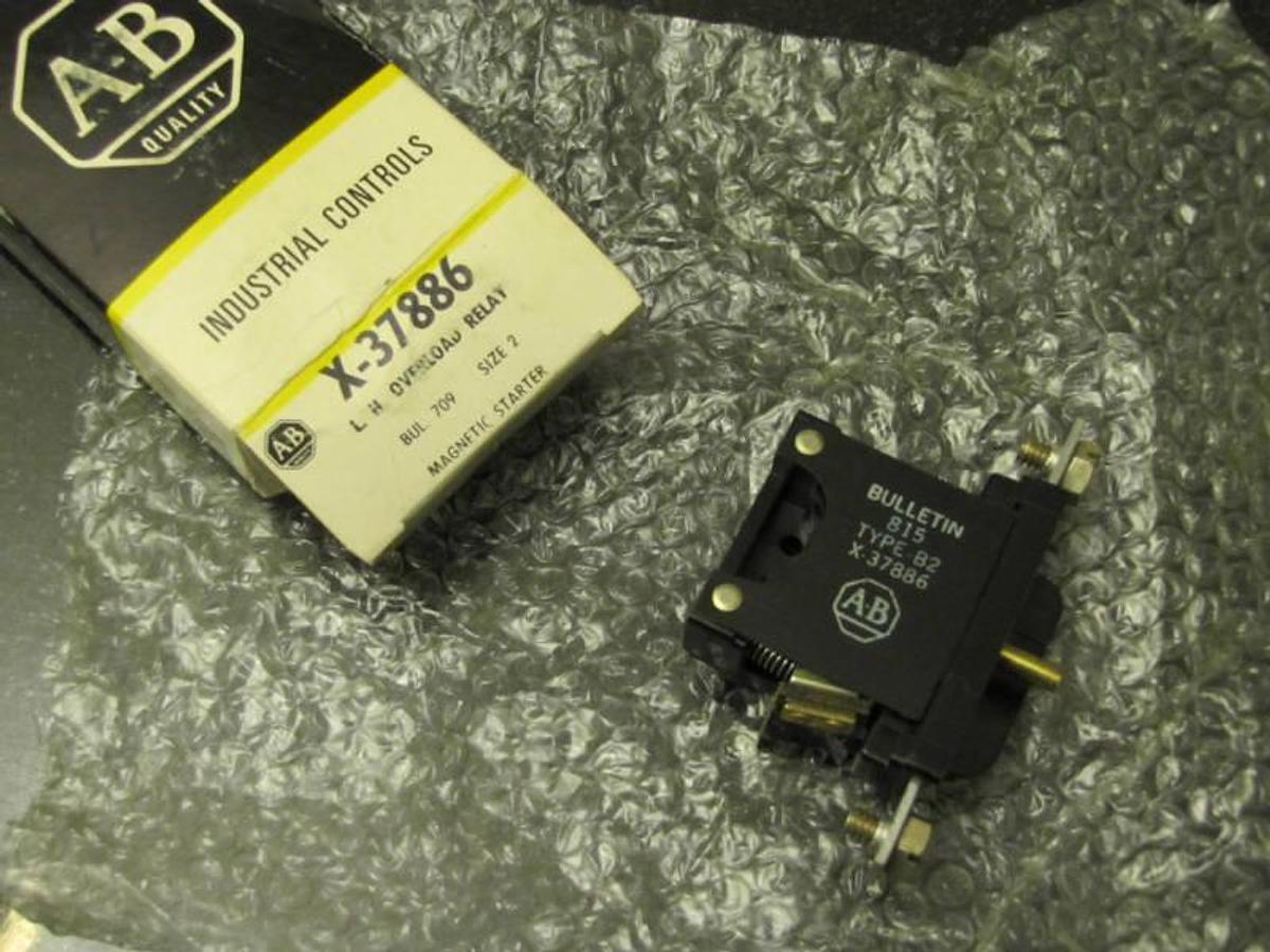 Used Allen-Bradley SIZE 2 L.H. Overload Relay X-37886 NIB