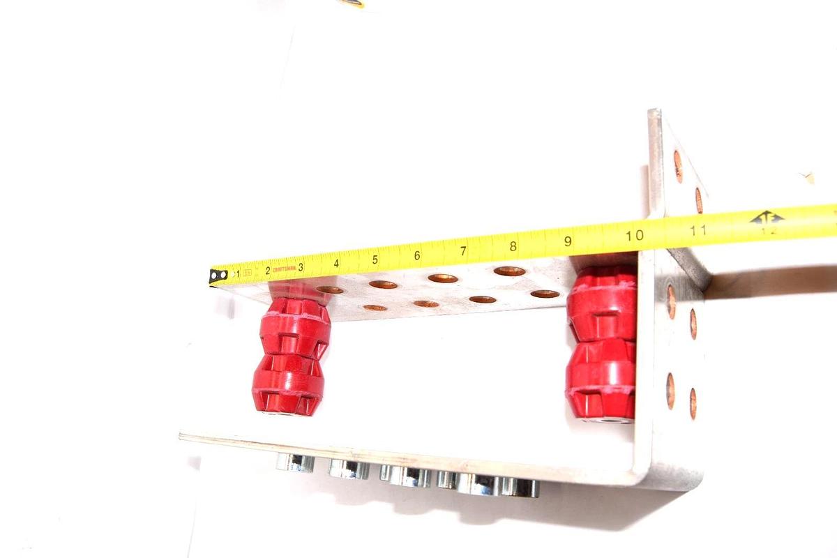 Used 10" x 4" x 1/4" 90 Degree Copper Bus Brackets (Lot of 3)