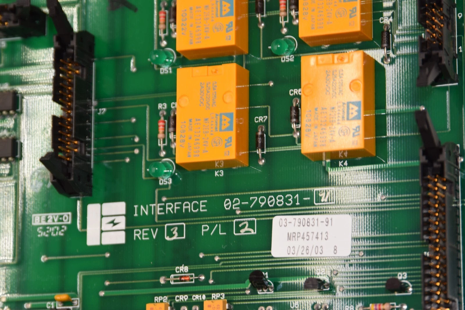Used IE 02-790831-91 Rev 3 P/L 2 Interface Circuit Board
