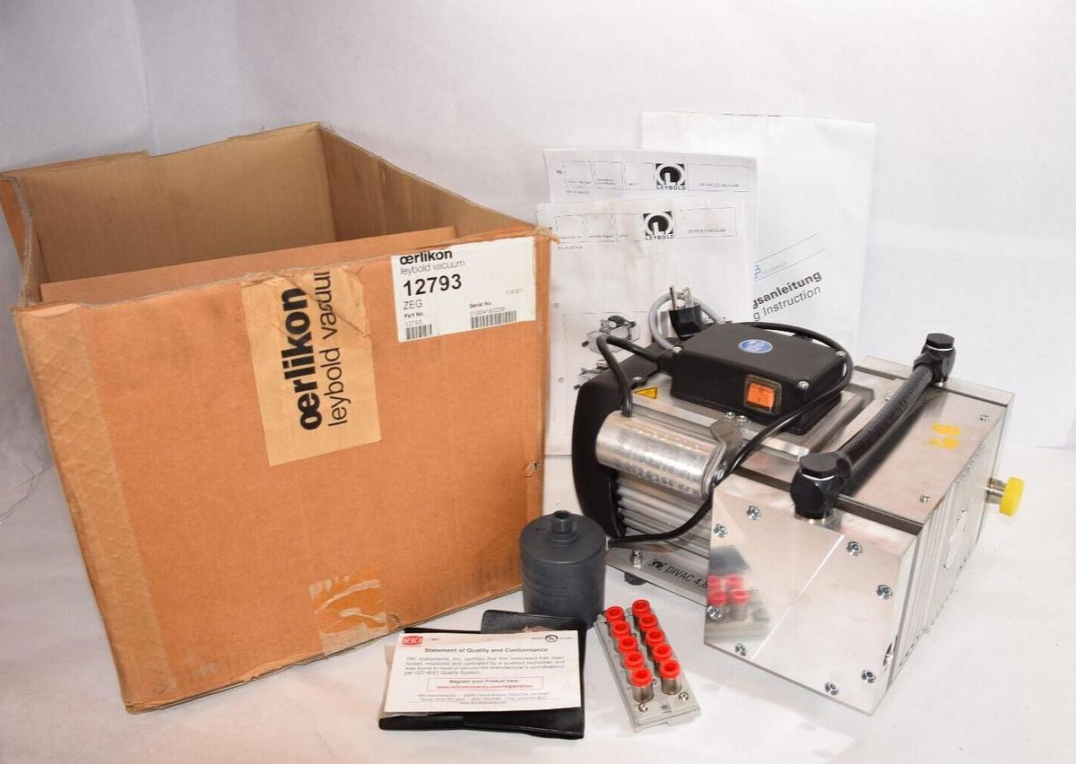 Leybold Oerlikon Vacuum Pump 12793 DIVAC 4.8VT 1279301004163258 115v .305kW *NEW