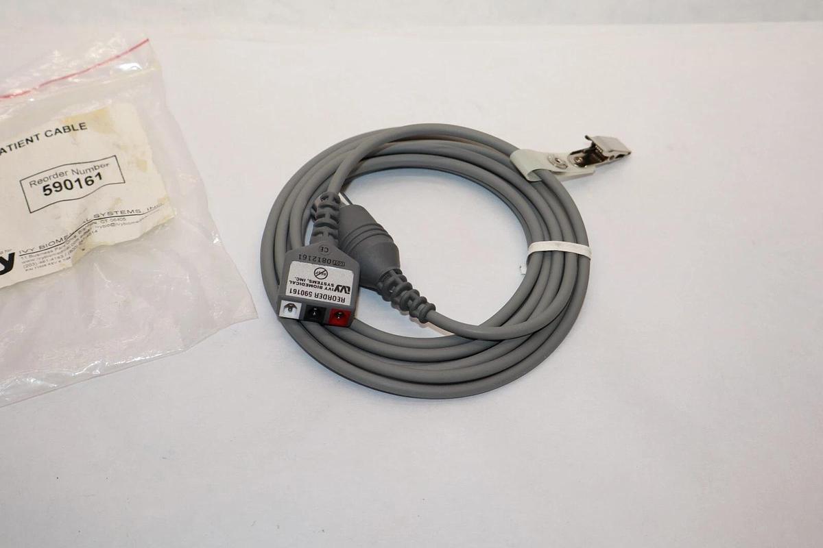 (NEW) IVY BIOMEDICIAL SYSTEMS 590161 Three Lead Patient Cable