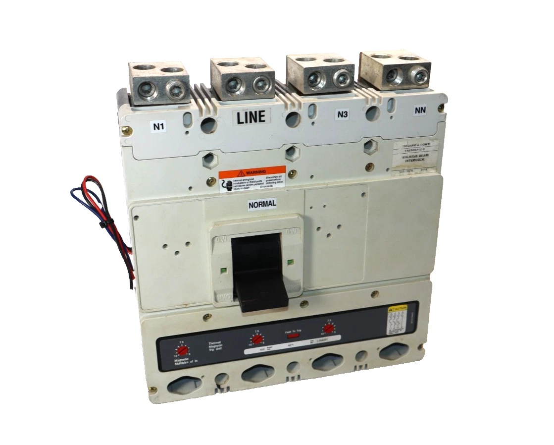 Used Cutler Hammer Breaker 400A Molded Case 4P 1493D84G16 A1L4LPK A3X4PK Trip LT4400T