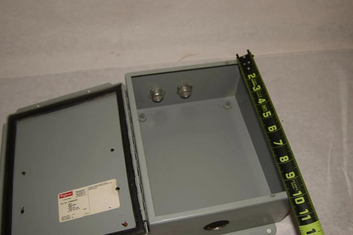 Used HOFFMAN A1008CHQR 10" x 8" x 4" Cutout Box