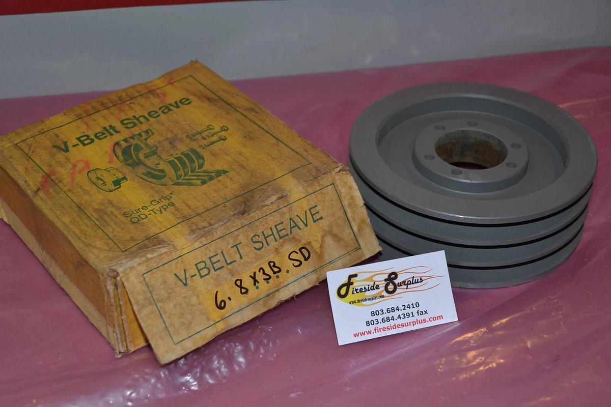 TB Woods V-Belt V Belt Sheave 6.8x3B SD 68X3BSD   NEW