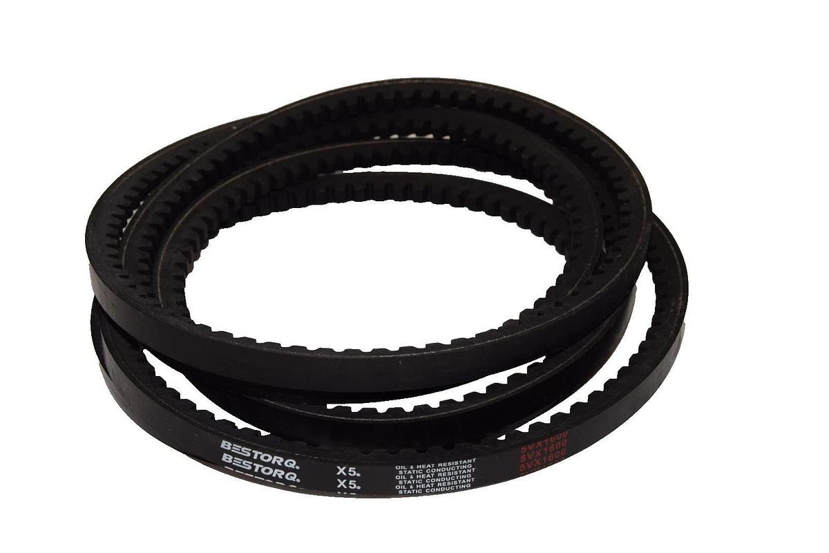 Bestorq Cogged V-Belt Belt 5VX1600 X5 Static Conducting Vbelt (New)