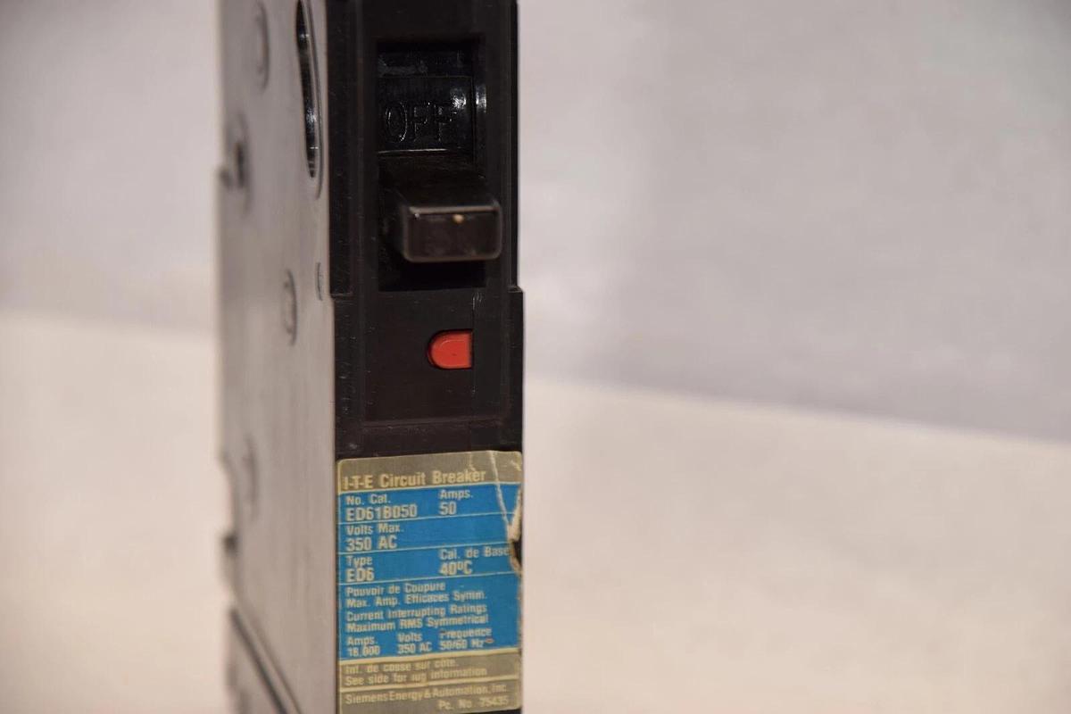 Used I-T-E  ITE ED61B050 50A 50 Amp Single Pole Circuit Breaker