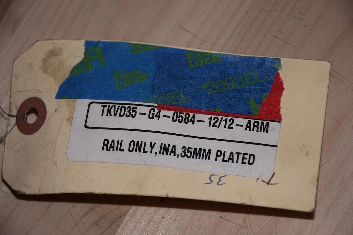 Used INA TKVD35-G4-0584-12/12-ARM 35mm 23" PLATED LINEAR GUIDE RAIL