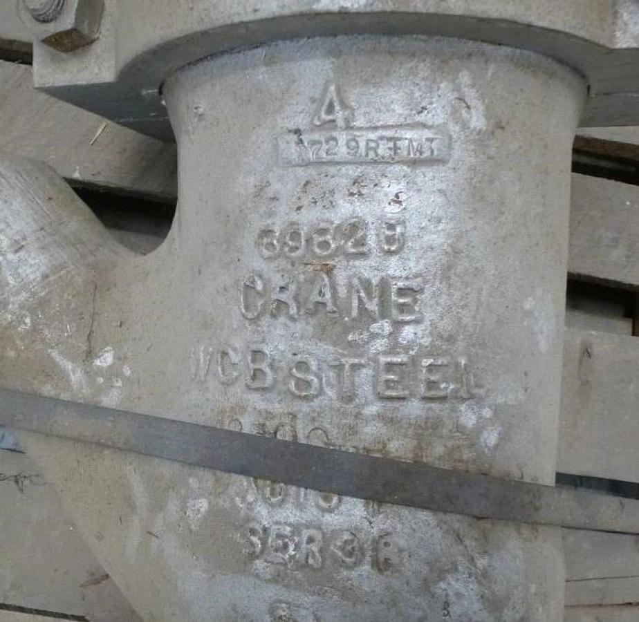 CRANE 4" High Pressure Valve, DA33440, 7191U160, 6170PSI, WCB, CR13, 2500