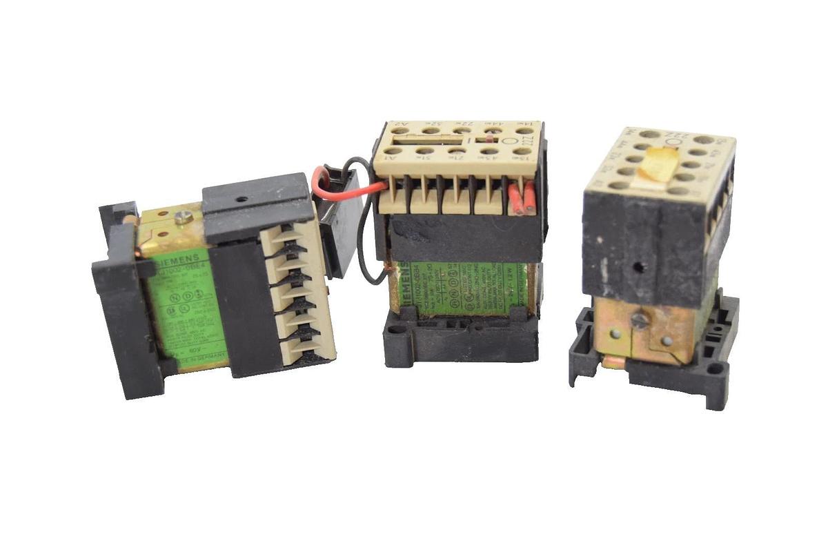 Used Siemens Control Relay 3TJ1002-0BE4 10A 240Vac (Lot of 3)