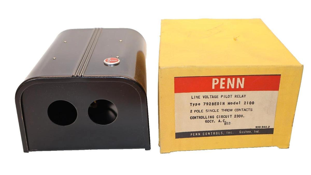 Penn Line Voltage Pilot Relay 2P 230V 792BE01H Model 2100 2 Pole (New)