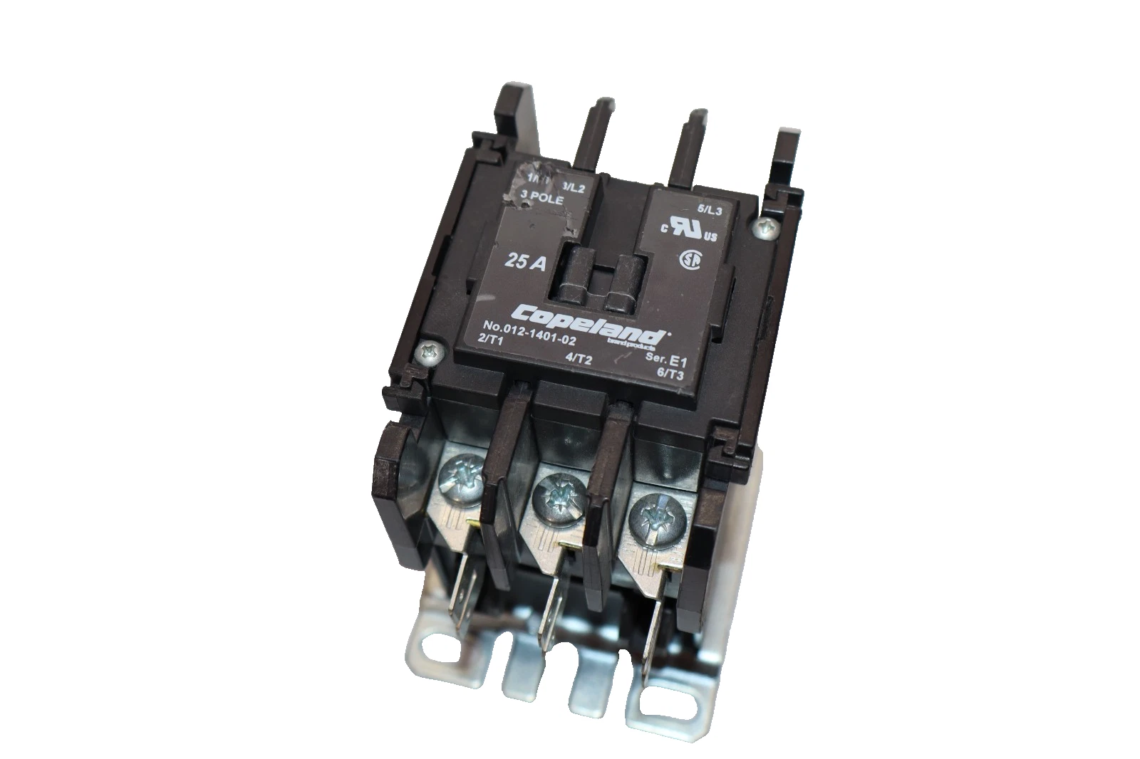 Copeland Contactor 25A , 012-1401-02 , 012140102 115V Coil Series E1