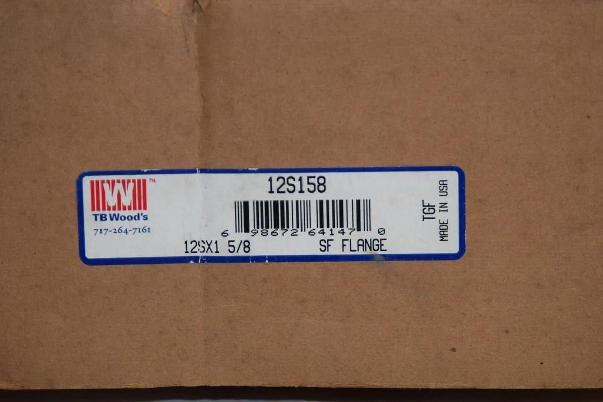 TB WOODS 12S158 12SX1 5/8 1 5/8" 12SX1-5/8 Bore Sure Flex Flange Coupling  NEW