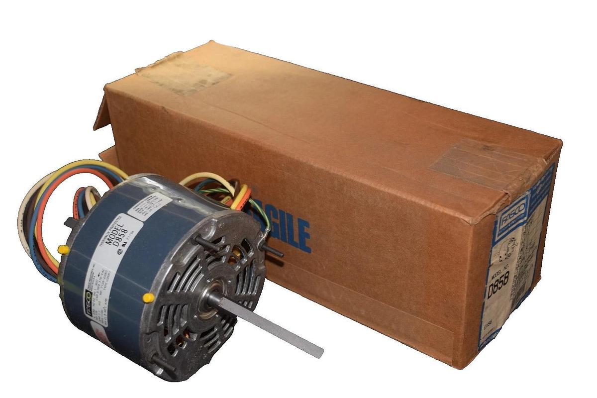 FASCO D858 1/6 HP 1.1 A 230V 60HZ 1100 RPM HVAC SPLIT CAP MOTOR NEW