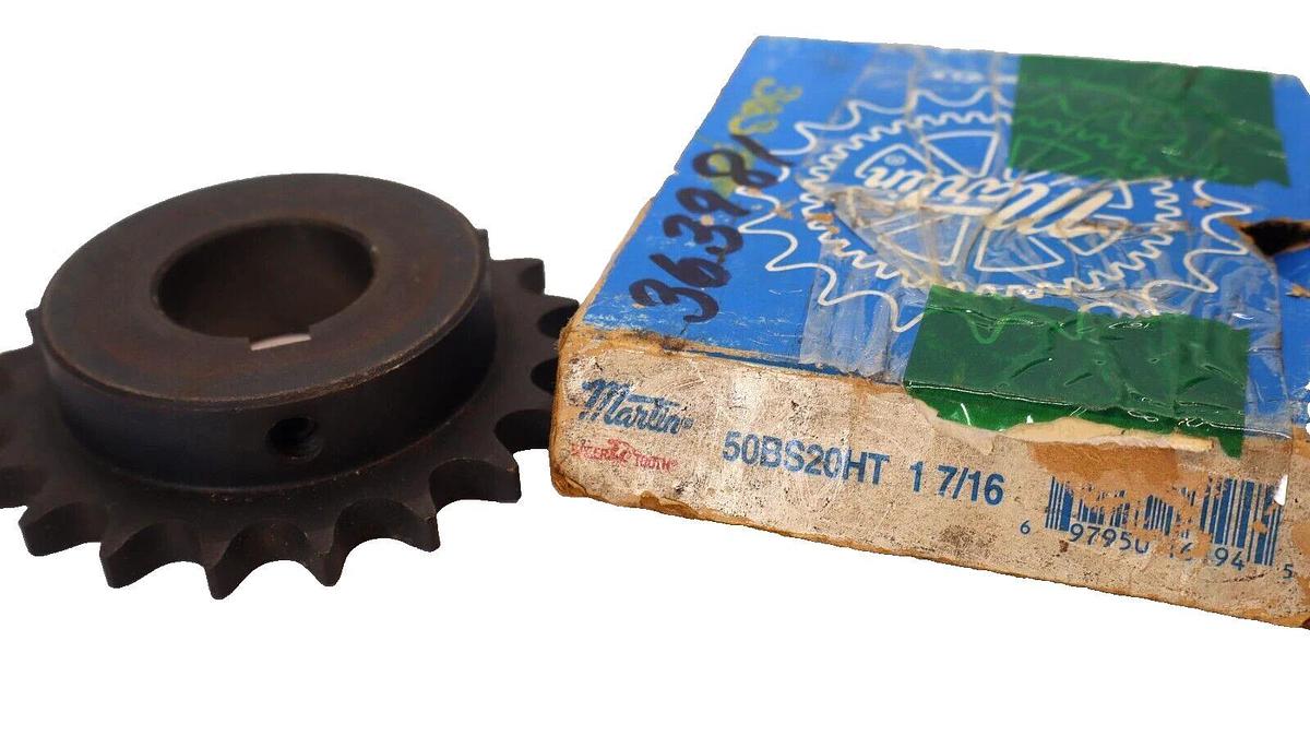 (NEW) MARTIN 50BS20HT 1-7/16" Bore Sprocket