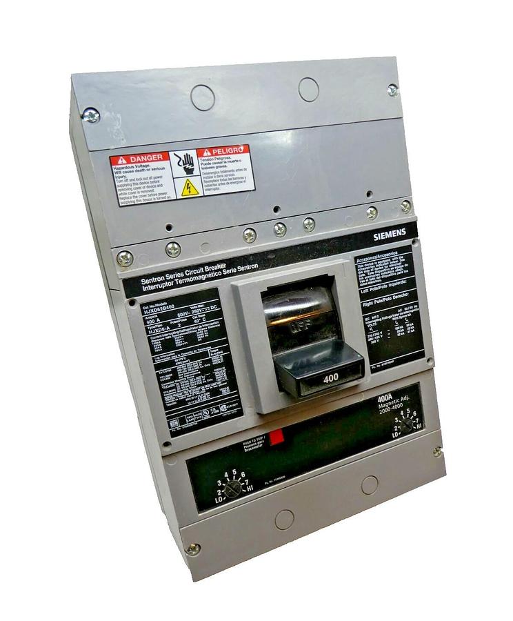 Siemens HJXD62B400 Breaker 2p 2 pole 600v 400a 400 A Amp XJXD6-A 400a trip NEW