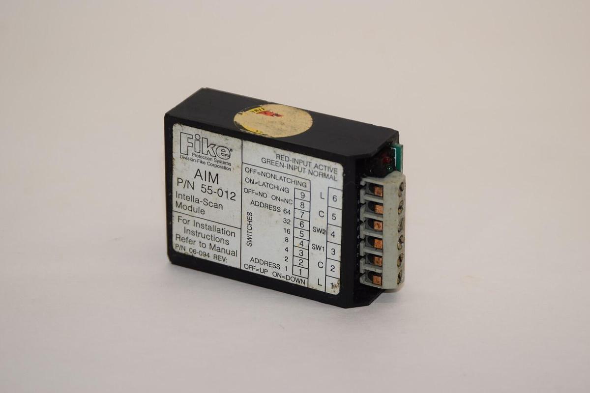 Used FIKE 55-012 Red & Green LED Addressable Input Module Intella-Scan Module