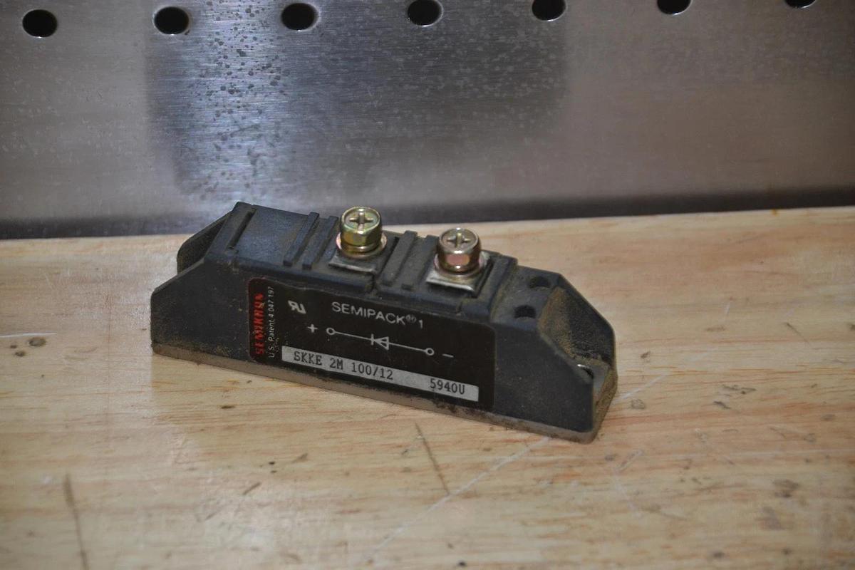 Used SEMIKRON SKKE 2M 100/12 RECTITIFIER DIODE MODULE