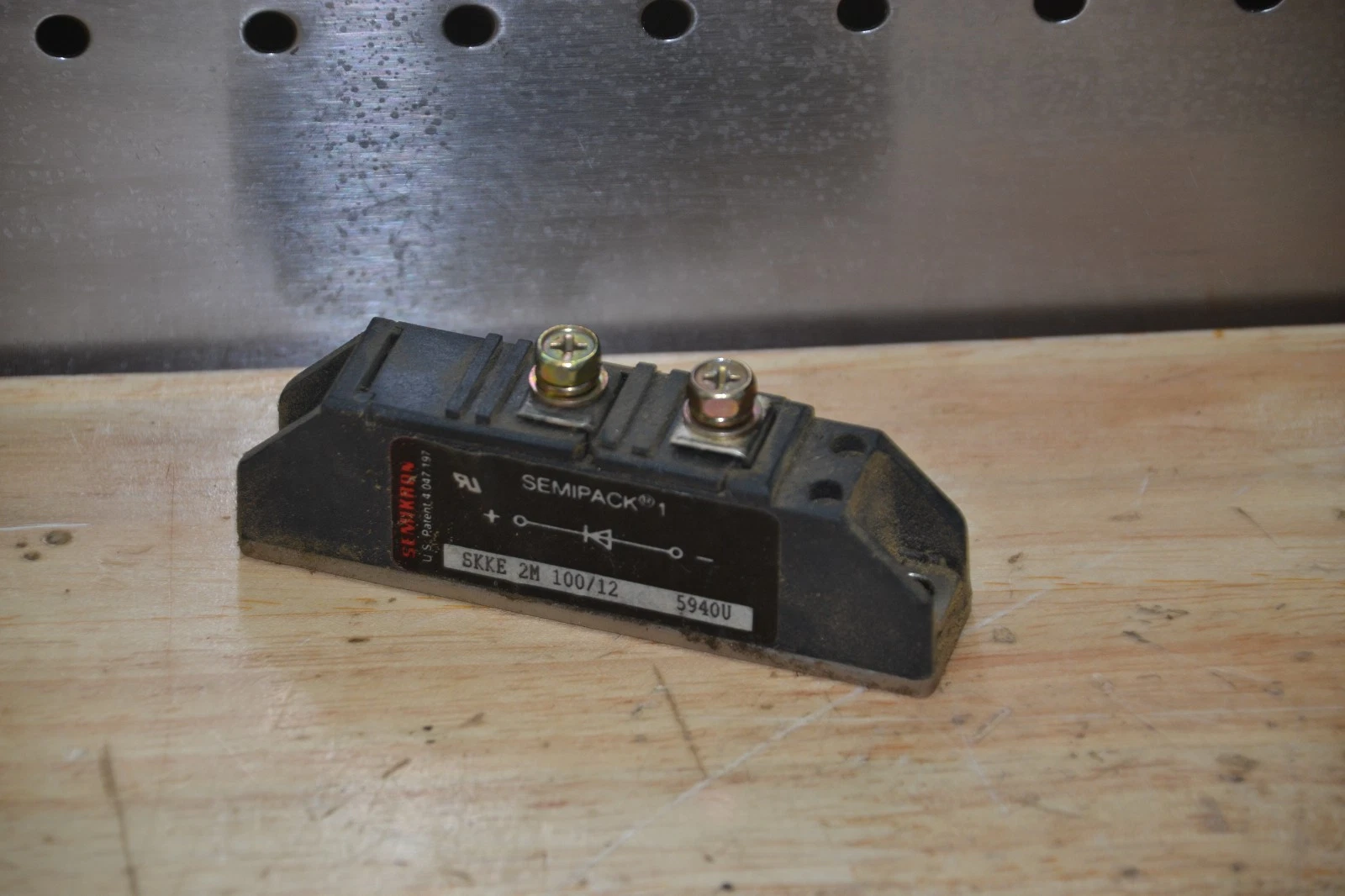 Used SEMIKRON SKKE 2M 100/12 RECTITIFIER DIODE MODULE