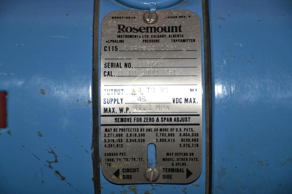 Used FISHER ROSEMOUNT TRANSMITTER C1151GP0E22M1C6 C115 1GP0E22M1C6