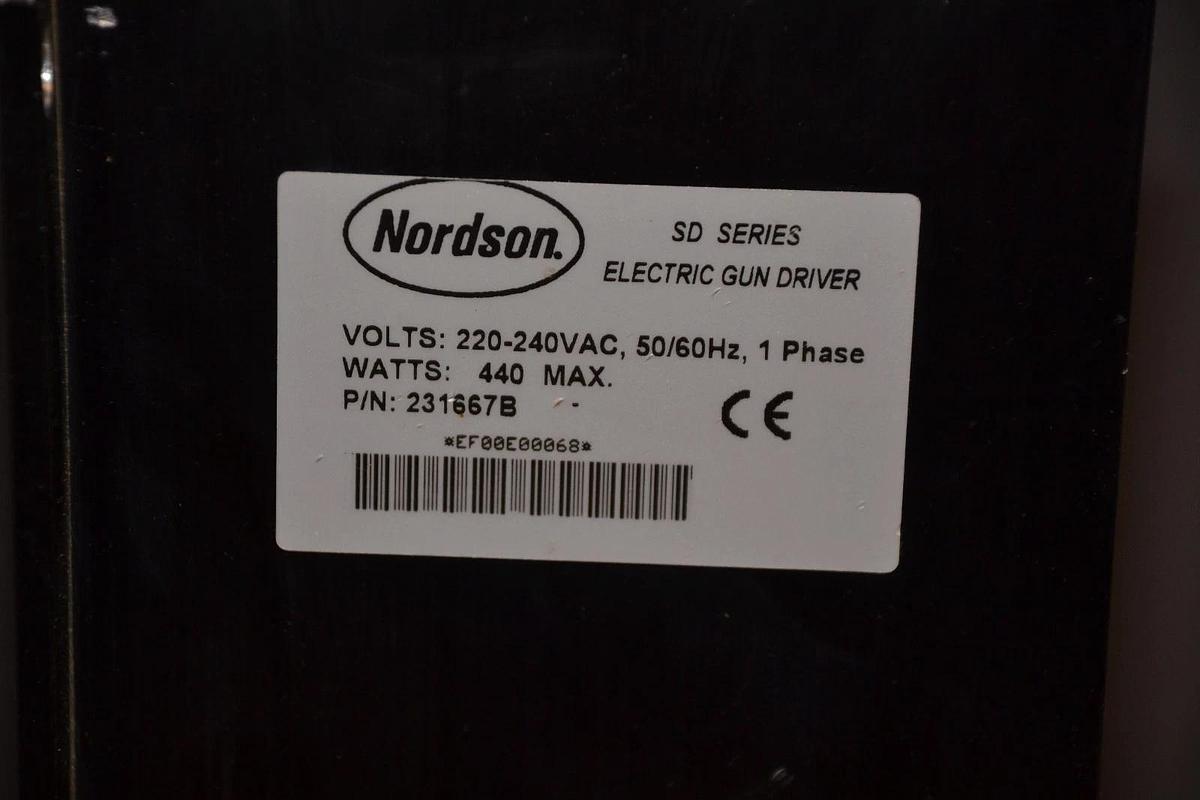 Used NORDSON 231667B 220-240VAC 50/60Hz 1P 440W SD SERIES ELECTRIC GUN DRIVER