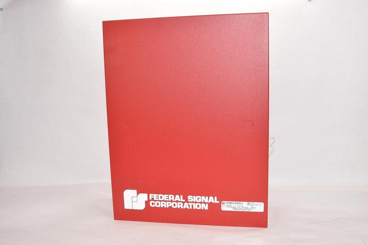 FEDERAL SIGNAL PS600 Ser. B 120/240Vac 1.9-.95A Battery Back-up Power Supply NEW