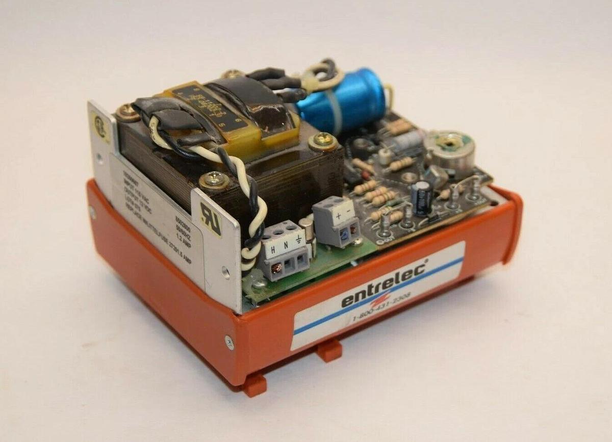 Used ENTRELEC 10260607 12 VDC 1.7 AMP 115 VAC 50/60 HZ Input 1.5A Power Supply