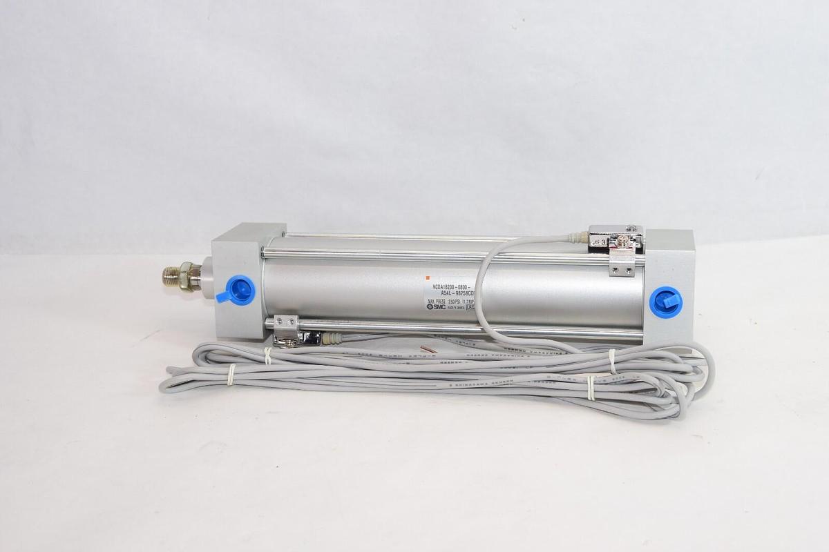 (NEW) SMC NCDA1B200-0800-A54L-98258CDN 250psi Tie Rod Air Cylinder